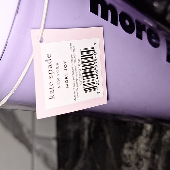 ♠️ Set of 4 Kate Spade “more joy” Insulated Tumblers. Purple. 20 oz. - Picture 3 of 8
